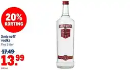 Makro Smirnoff vodka aanbieding