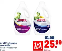 Makro Ariel Professional wasmiddel aanbieding