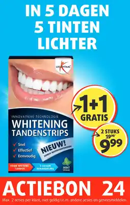 Lucovitaal WHITENING TANDENSTRIPS aanbieding