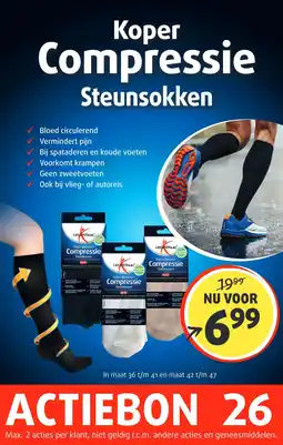 Lucovitaal Koper Compressie Steunsokken aanbieding
