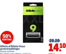 Makro Gillette of Gillette Venus grootverpakkingen aanbieding