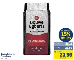 Makro Douwe Egberts fresh brew aanbieding