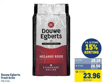 Makro Douwe Egberts fresh brew aanbieding