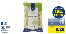 Makro Metro Chef bloemkool aanbieding