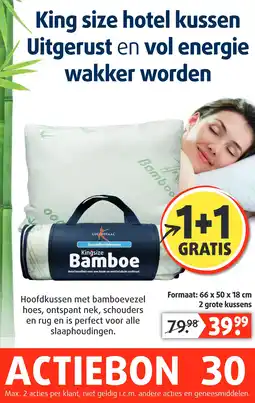 Lucovitaal Bamboe Gezondheidskussen aanbieding