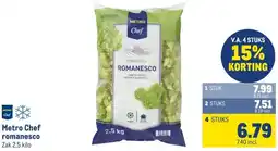 Makro Metro Chef romanesco aanbieding