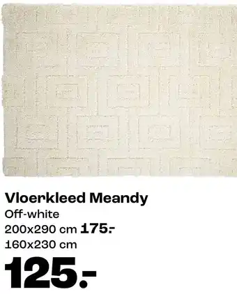 Kwantum Vloerkleed Meandy aanbieding