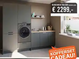 Keukendepot BIJKEUKEN TOLEDO Schiefer grijs aanbieding