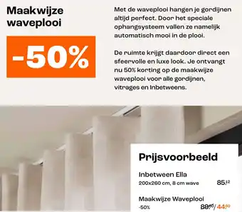 Kwantum Maakwijze waveplooi aanbieding