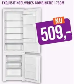 Keukendepot EXQUISIT KOEL/VRIES COMBINATIE aanbieding