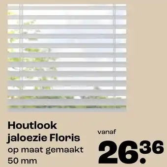 Kwantum Houtlook jaloezie Floris aanbieding