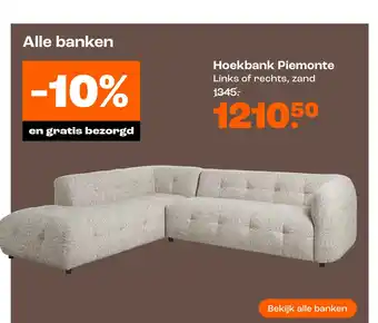 Kwantum Hoekbank Piemonte aanbieding