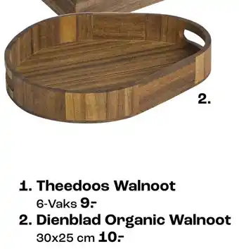 Kwantum 2. Dienblad Organic Walnoot aanbieding