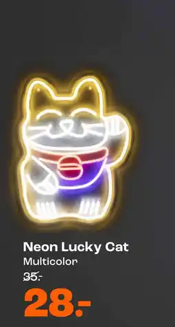Kwantum Neon Lucky Cat aanbieding