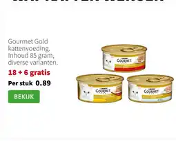 Intratuin Gourmet Gold kattenvoeding. Inhoud 85 gram, diverse varianten. aanbieding