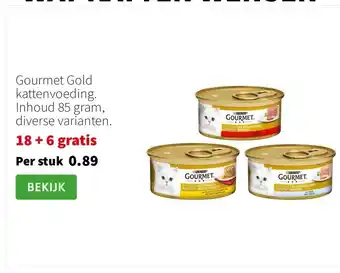 Intratuin Gourmet Gold kattenvoeding aanbieding