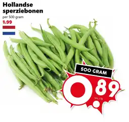 Coop Hollandse sperziebonen aanbieding