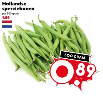 Coop Hollandse sperziebonen aanbieding