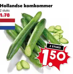 Coop Hollandse komkommer aanbieding