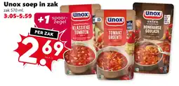 Coop Unox soep in zak aanbieding