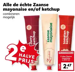 Coop Alle de échte Zaanse mayonaise en/of ketchup aanbieding
