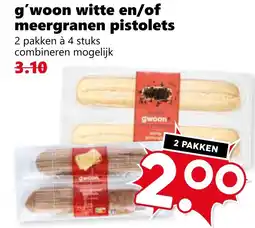Coop g'woon witte en/of meergranen pistolets aanbieding
