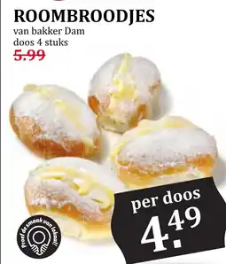 Coop ROOMBROODJES aanbieding