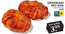 Coop KIPBURGERS MET SPEK aanbieding