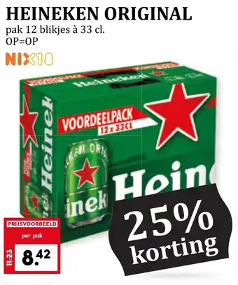 Coop HEINEKEN ORIGINAL aanbieding