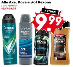 Coop Alle Axe, Dove en/of Rexona aanbieding