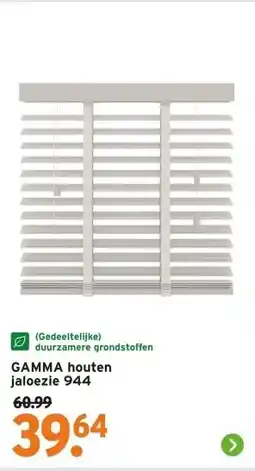 GAMMA GAMMA houten jaloezie aanbieding