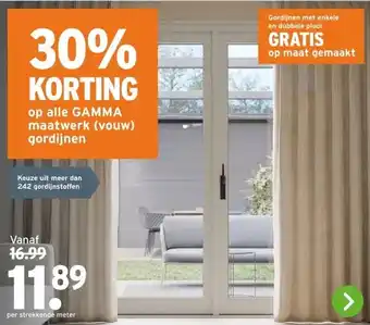 GAMMA Keuze uit meer dan 242 gordijnstoffen aanbieding
