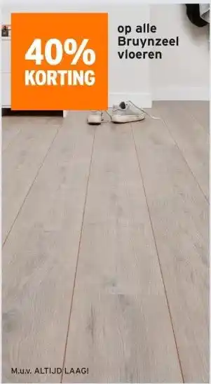 GAMMA Op alle Bruynzeel vloeren aanbieding
