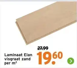 GAMMA Laminaat Elan visgraat zand aanbieding