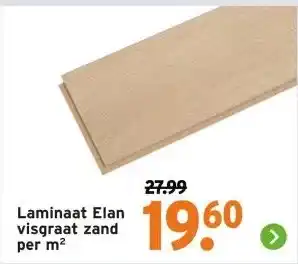 GAMMA Laminaat Elan visgraat zand aanbieding
