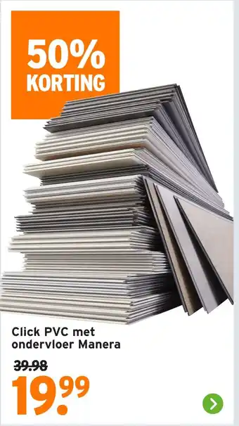 GAMMA Click PVC met ondervloer Manera aanbieding