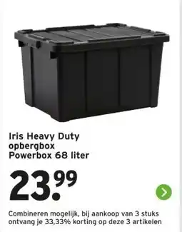 GAMMA Iris Heavy Duty opbergbox Powerbox aanbieding
