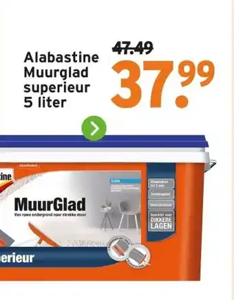 GAMMA Alabastine Muurglad superieur aanbieding