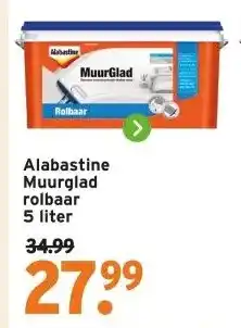 GAMMA Alabastine Muurglad rolbaar aanbieding