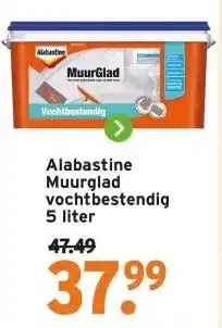 GAMMA Alabastine Muurglad vochtbestendig aanbieding