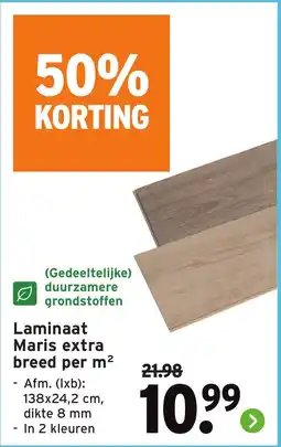 GAMMA Laminaat Maris extra breed aanbieding
