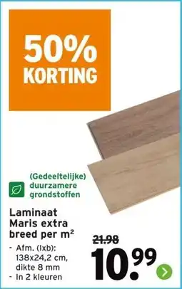 GAMMA Laminaat Maris extra breed aanbieding