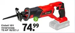 GAMMA Einhell 18V reciprozaag aanbieding