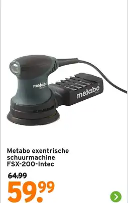 GAMMA Metabo exentrische schuurmachine FSX 200 Intec aanbieding