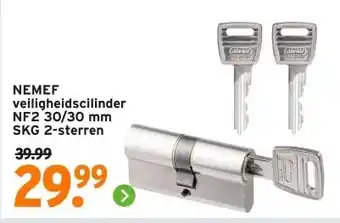 GAMMA NEMEF veiligheidscilinder aanbieding