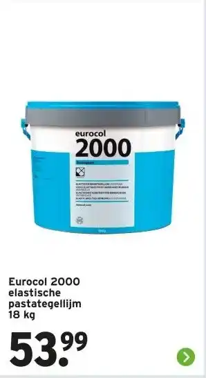 GAMMA Eurocol 2000 elastische pastategellijm aanbieding