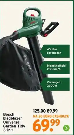 GAMMA Bosch bladblazer Universal Garden Tidy aanbieding