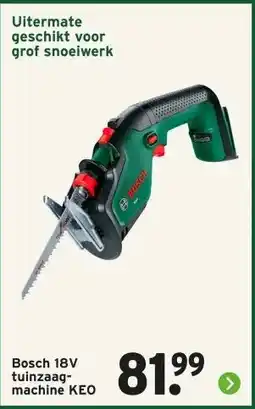GAMMA Bosch tuinzaag- machine KEO aanbieding