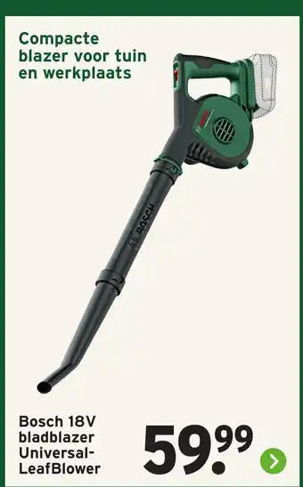 GAMMA Bosch bladblazer Universal- LeafBlower aanbieding