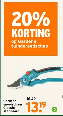 GAMMA Gardena snoeischaar Classic standaard aanbieding